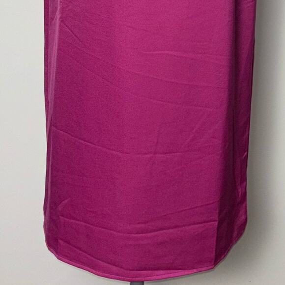 NWT Lulus Feeling Sensational Midi Dress Women's Large Color Block Pink/Magenta - Picture 12 of 16